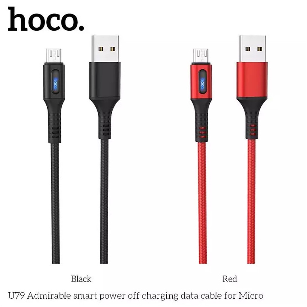 Cáp Sạc Nhanh Hoco Cổng Micro Usb Dài 1.2m U79 2.4A