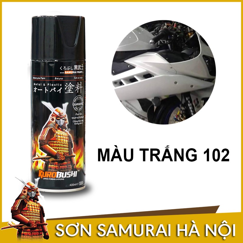 Chai Sơn Samurai Màu Trắng 102