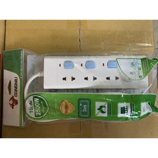 Ổ điện Gongniu (4 lỗ - 2 chấu - 4 công tắc - 3M / 5M)