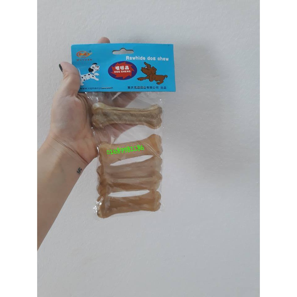 Xương da bò cho chó 5cm