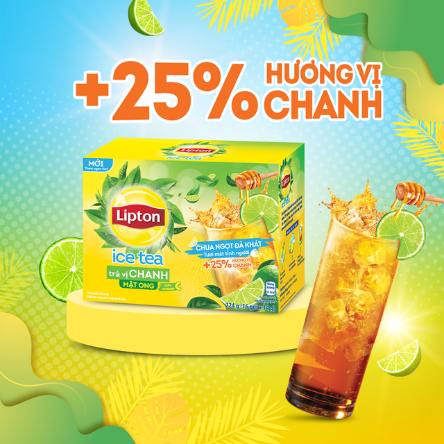 Trà chanh mật ong Lipton Ice Tea (16 Gói x 14g)