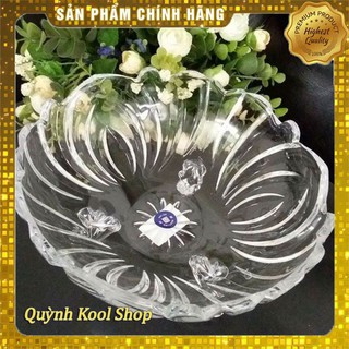 💓Bát Thủy Tinh Cao Cấp 3 Chân Đựng Hoa Quả⚡️𝐅𝐑𝐄𝐄 𝐒𝐇𝐈𝐏⚡️Màu trắng và vàng