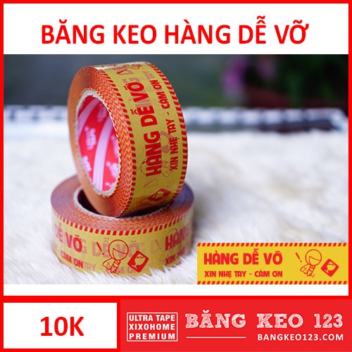 Băng keo HÀNG DỄ VỠ Hàng Dùng Thử 100 yard loại 5F - 1 cuộn (Băng keo 123 Ultra Tape Xixohome)