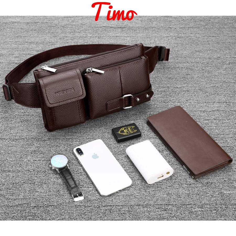 Túi Đeo Hông Da Cao Cấp -Chống Nước, Nhiều Ngăn Tiện Dụng [ Mã : DAUT6k ] | BigBuy360 - bigbuy360.vn