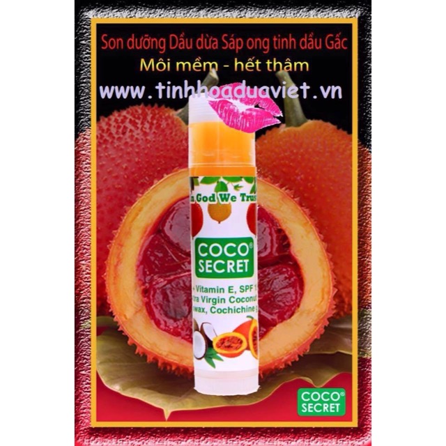 (2023) SON GẤC COCO SECRET DƯỠNG ẨM GIẢM THÂM MÔI