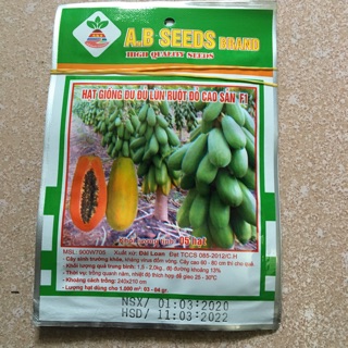 HẠT GIỐNG ĐU ĐỦ LÙN RUỘT ĐỎ