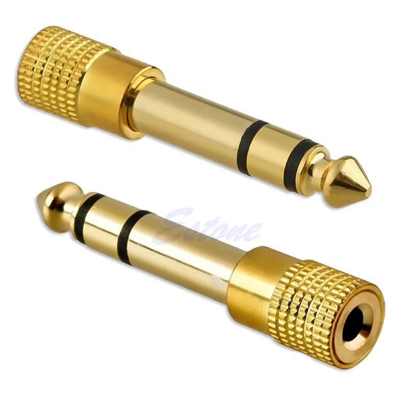 Đầu Cắm Chuyển Đổi Âm Thanh Giắc Cắm 6.3mm 1 / 4 &quot;Sang 3.5mm 1 / 8&quot; Chuyên Dụng
