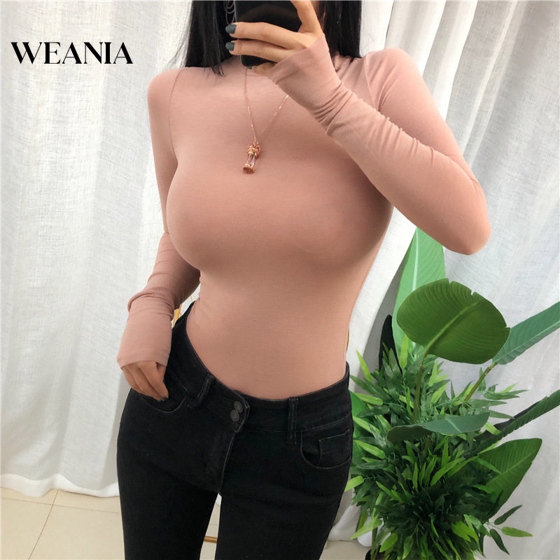 Áo Thun Tay Dài Cổ Tròn Trong Suốt Nhẹ Nhàng Quyến Rũ Dành Cho Nữ