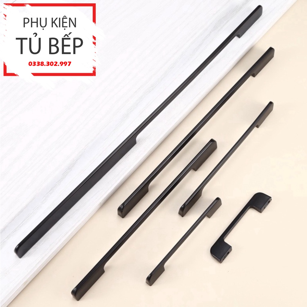 Tay nắm tủ bếp tủ áo loại dài chữ U hợp kim nhôm phong cách hiện đại cực đẹp