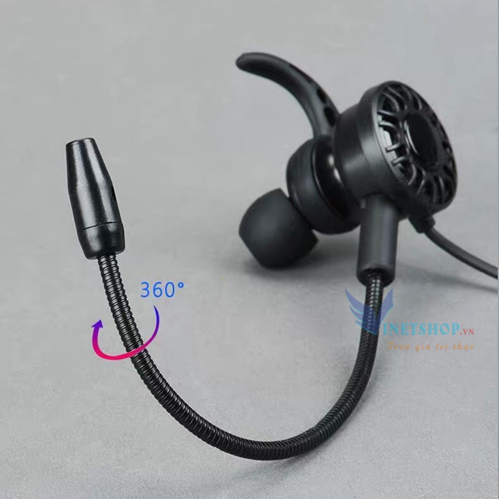 Tai Nghe Chơi Game T5 Kèm Mic Rời bass siêu trầm Cho Điện Thoại, Máy Tính, PC, Laptop -dc3642