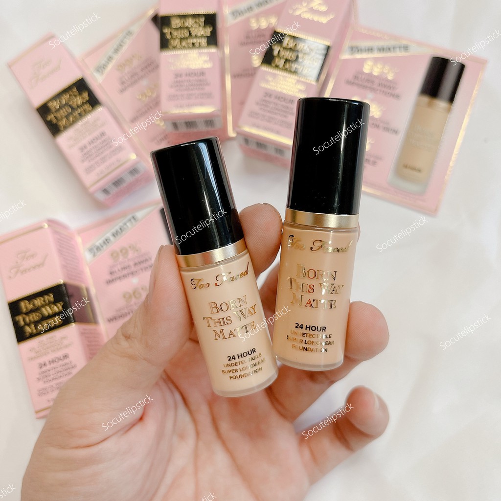 Kem nền TOO FACED Born This Way - Mini 5ml - Snow & Light Beige