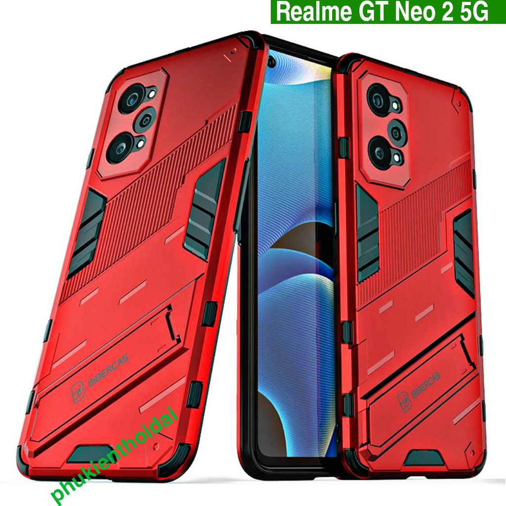 Ốp lưng Oppo Realme GT Neo 2 5G / Q5 Pro / GT Neo 3 5G / Neo 5 Iron Man Ver 2 chống sốc giá đỡ xem phim thời trang