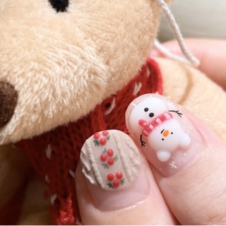 mẫu nail noel nổi (nhiều mẫu)