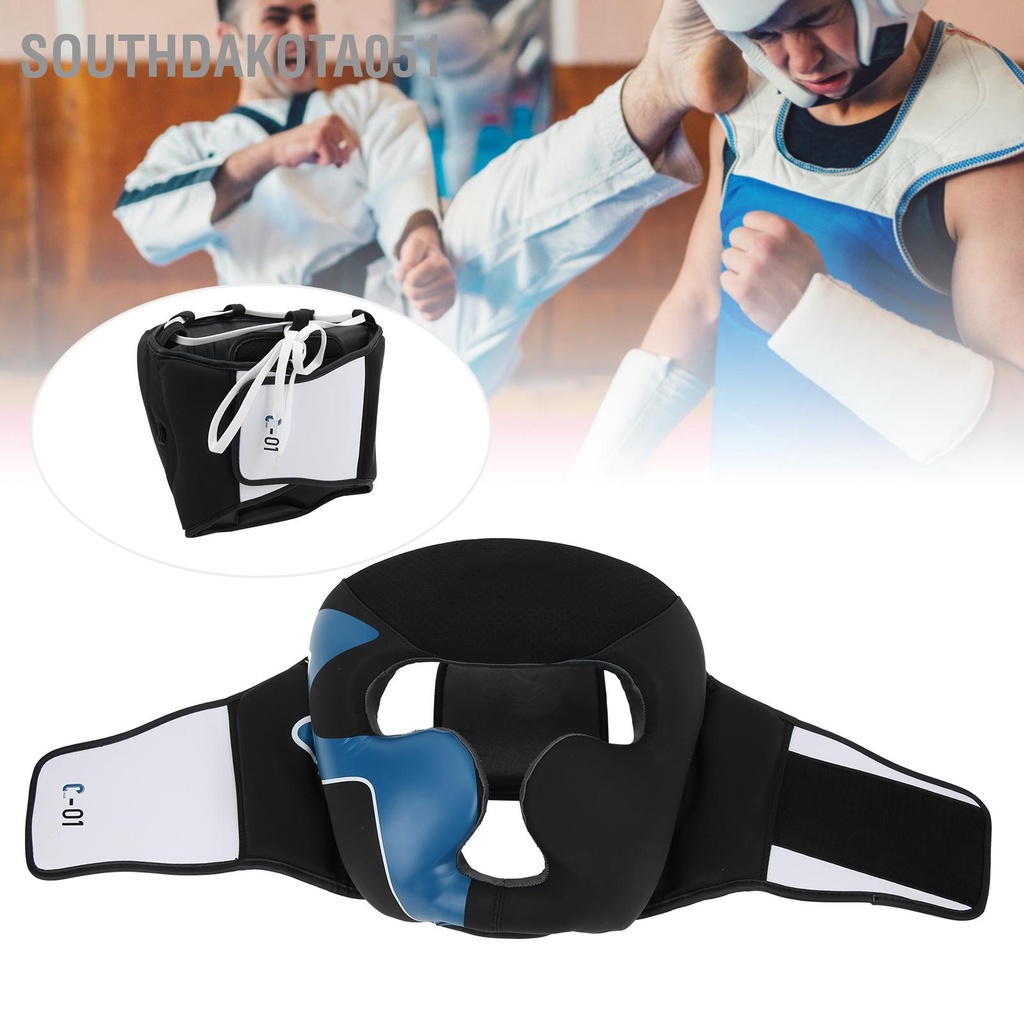 Southdakota051 Mũ bảo hiểm đấm bốc BN FIGHT đội đầu dành cho Sanda Mauy Thai cả nam và nữ