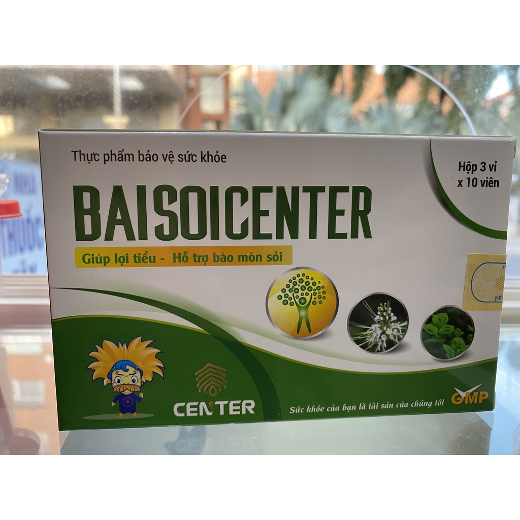 Bài sỏi Center, giúp lợi tiểu, hỗ trợ quá trình tán nhỏ và bài tiết sỏi thận, sỏi mật.