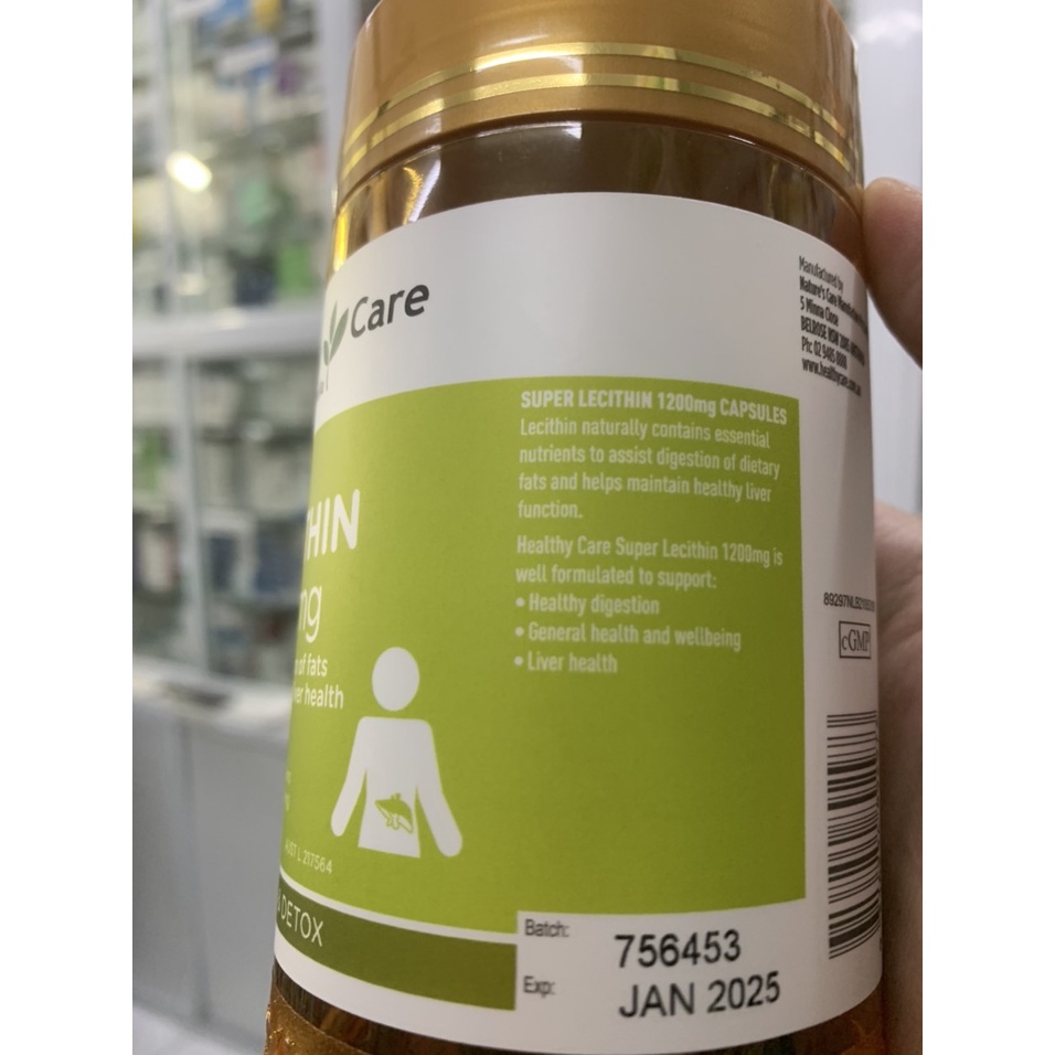 Mầm đậu nành Healthy Care Super Lecithin đẹp da, đào thải độc tố gan, cân bằng nội tiết tố