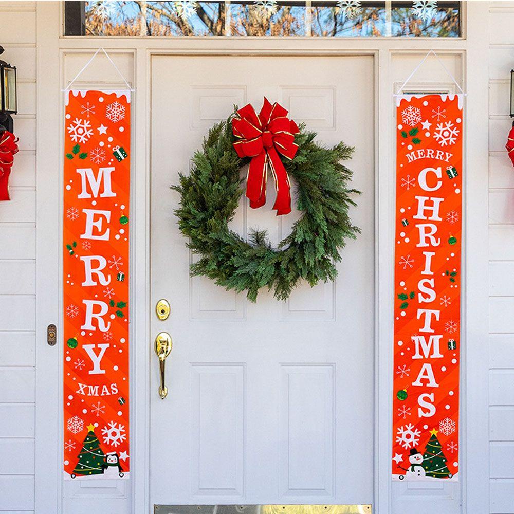 LAKAMIER Tấm Áp Phích Treo Cửa Sổ Trang Trí Giáng Sinh