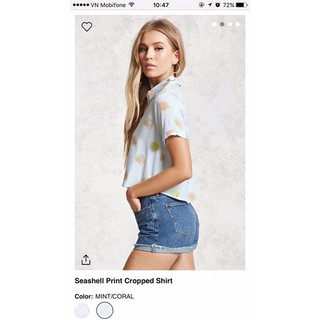 Áo sơmi croptop f21