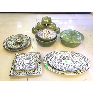 XẢ HÀNG GIÁ GỐC Bộ đồ ăn hoa bèo vẽ tay