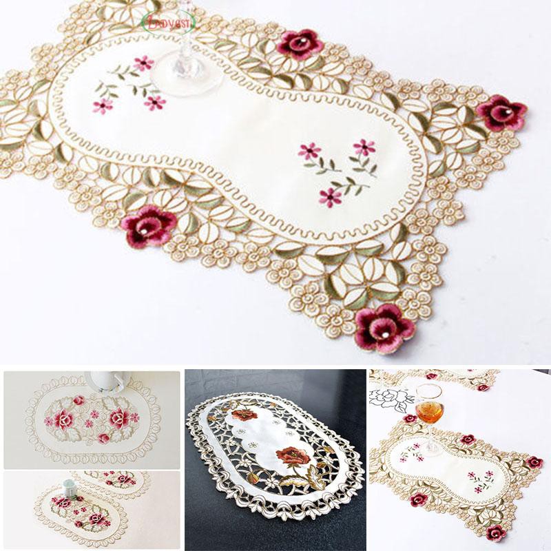 Khăn trải bàn ăn vải ren 30*45cm