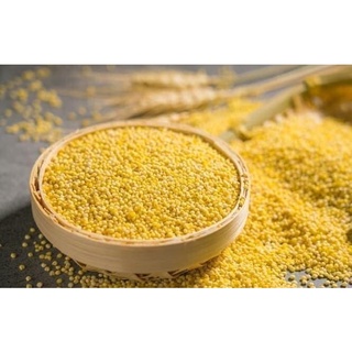 Hạt kê nếp vàng đã tách vỏ 500g túi hút chân không