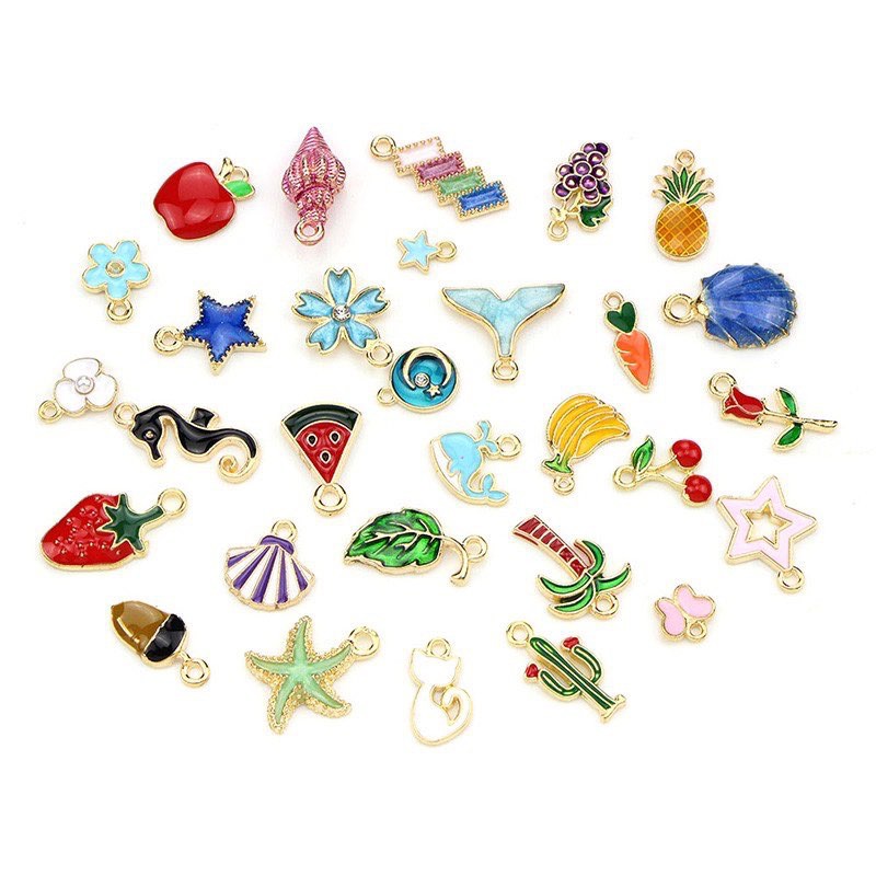 hạt charm - hạt trang trí lên vòng cổ xinh cho chó mèo