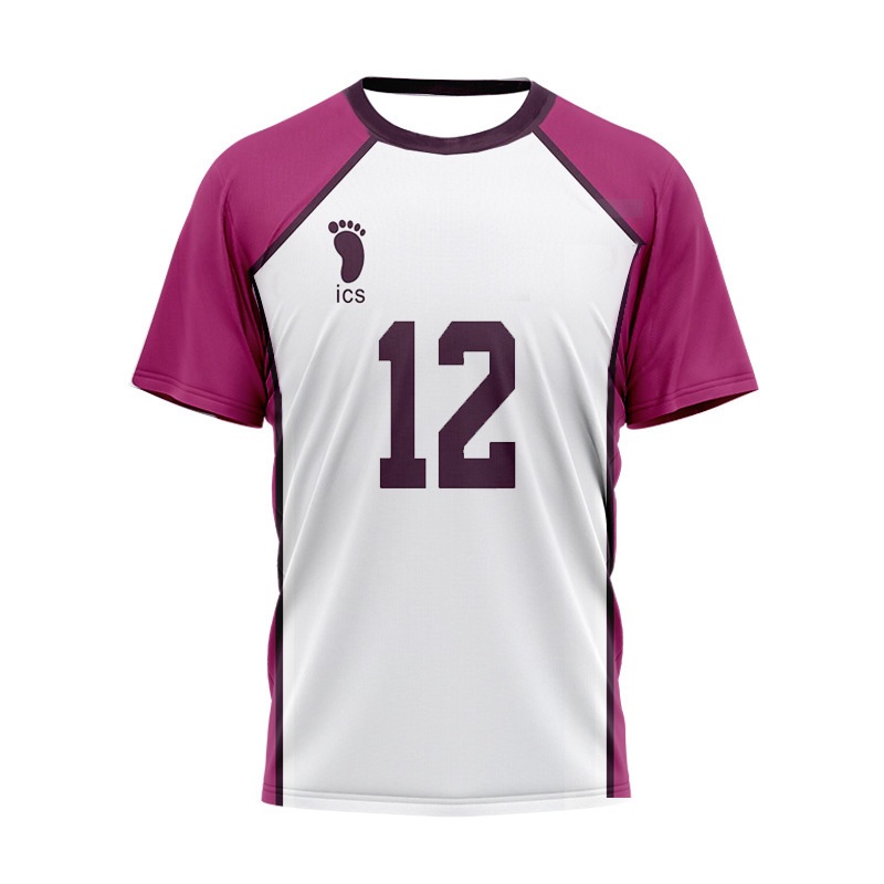 Haikyuu!! Áo Thun Thể Thao Tay Ngắn Hóa Trang Nhân Vật Shiratorizawa Wakatoshi Satori