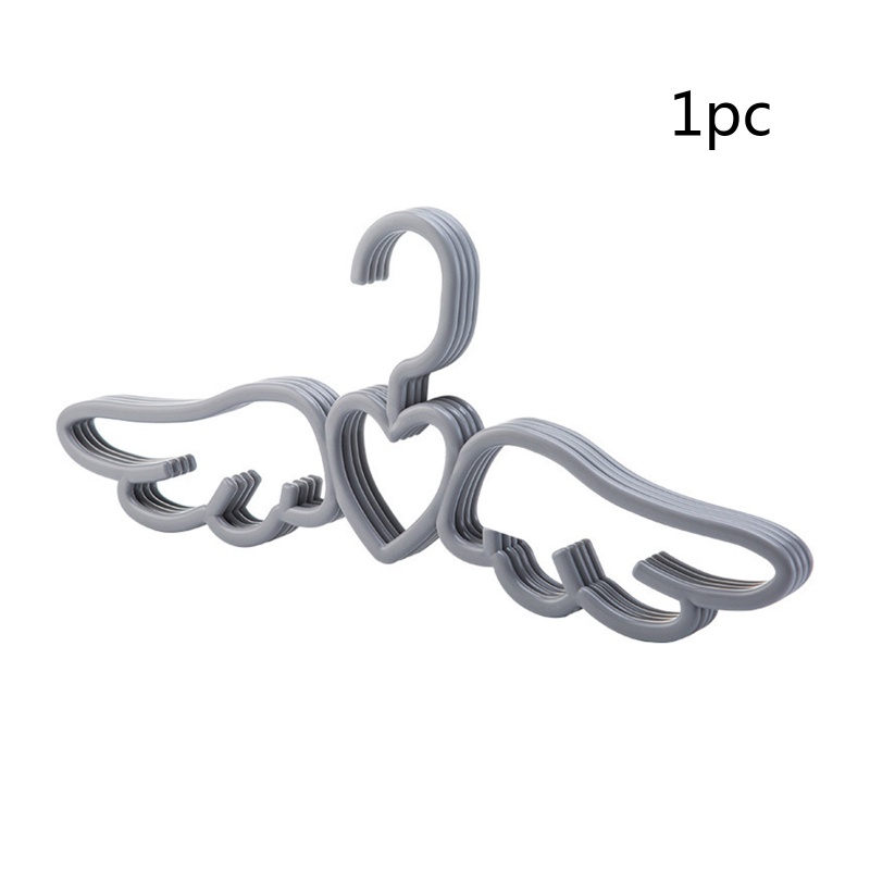 Móc Nhựa Treo Quần Áo / Cà Vạt / Đồ Lót Hình Cánh Thiên Thần Trái Tim Siêu Đáng Yêu