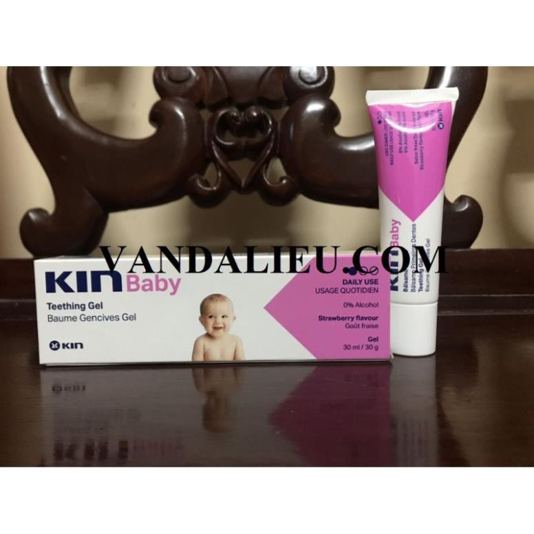 KIN BABY TEETHING GEL 30ML - GEL GIẢM ĐAU , BẢO VỆ NƯỚU KHI TRẺ MỌC RĂNG