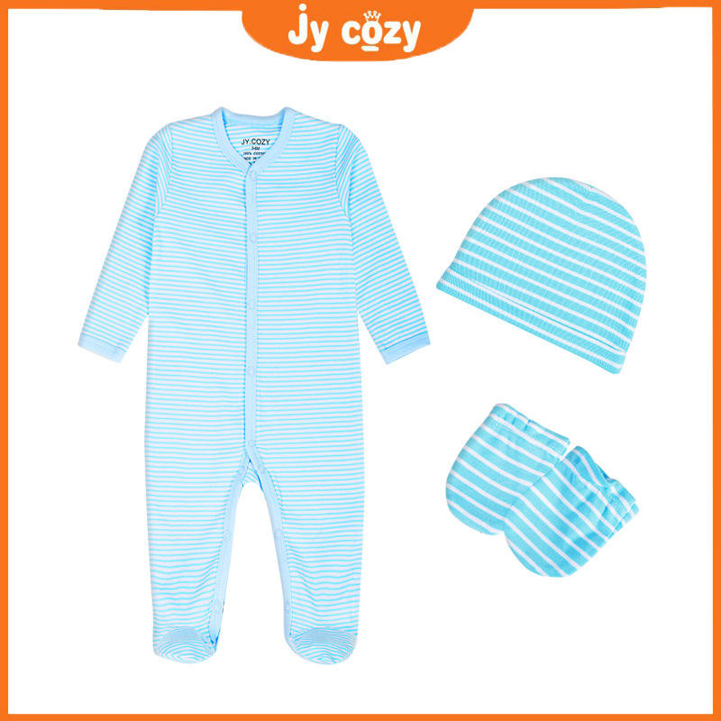 Bộ Quần Yếm Cotton Dễ Thương Cho Trẻ Sơ Sinh