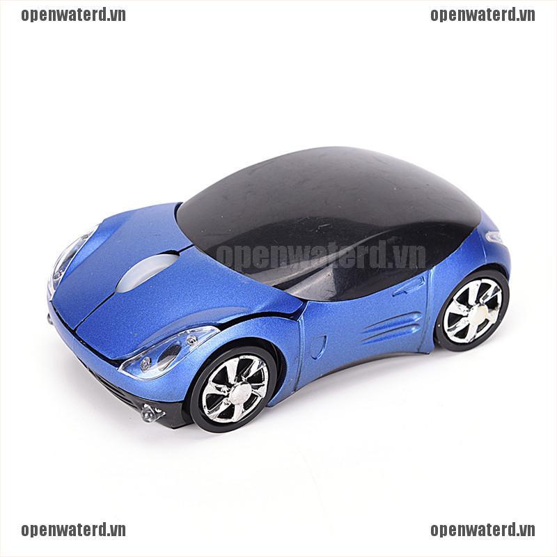 OPD Car Model Wireless Optical Mouse Ferrari Shaped Mause Game 1600DPI for PC Laptop