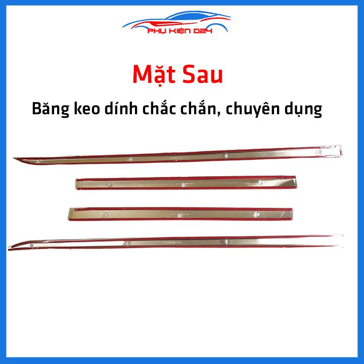 Bộ ốp nẹp sườn CX5, CX-5 2018-2019-2020-2021-2022 mạ crom trang trí làm đẹp xe