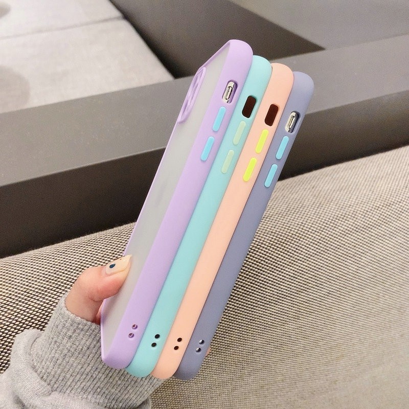 BUMPER Ốp lưng nhựa cứng Cứng Bảo Vệ Cao Cấp Cho Iphone 11 Pro Max Se 2020 X Xr Xs 6 6s 7 8 Plus 4 Màu