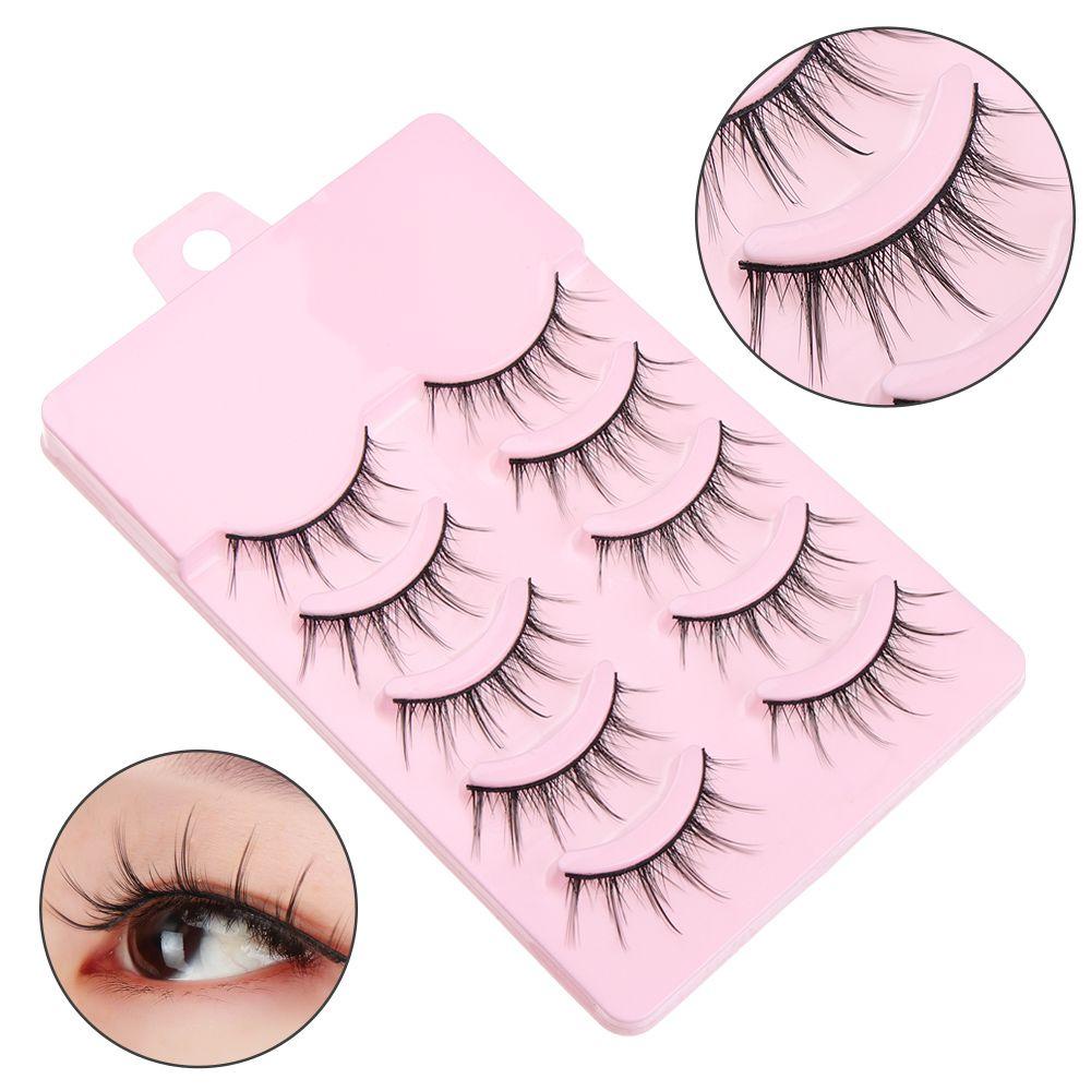 LAY Cặp Lông Mi Giả 3D Dày Tự Nhiên Phong Cách Lolita Dành Cho Nữ
