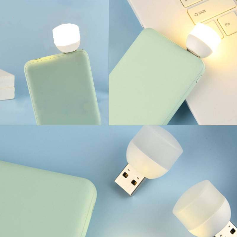 Đèn ngủ đọc sách led usb sạc nguồn di động máy tính kiểu dáng xinh xắn