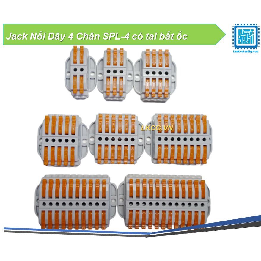 Jack Nối Dây 3 Chân SPL-3 có tai bắt ốc