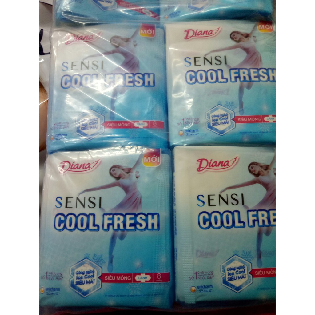 Băng vệ sinh Diana Siêu thấm/Diana Sensi/ Diana Sensi Cool Fresh/ Lybera (Gói 8 miếng) / BVS Hàng ngày (20 miếng)