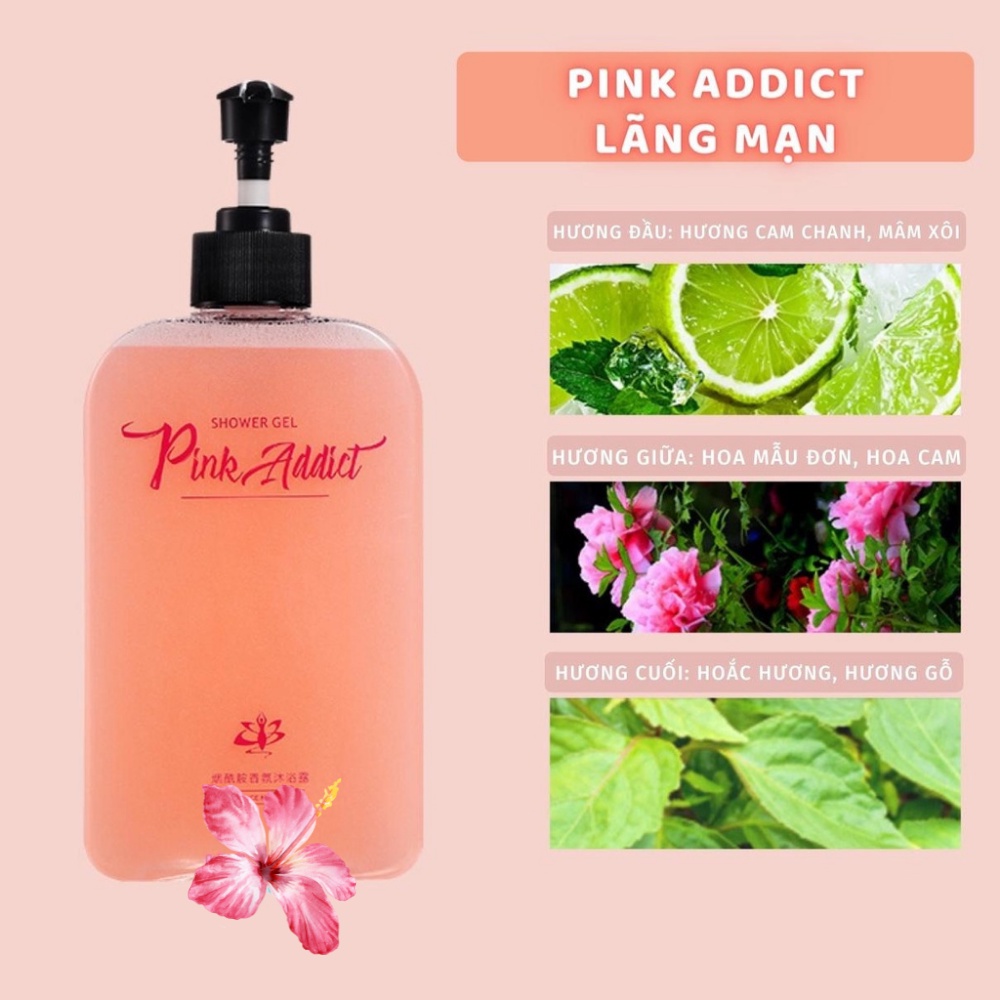 Sữa Tắm Nước Hoa Pink Addict Tự Pha Trộn 420ml