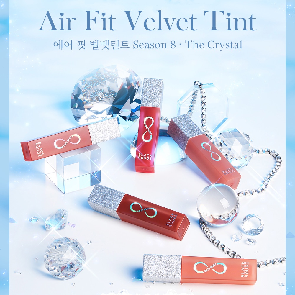 [VER8 - NEW]  Son Kem Lì Black Rouge Air Fit Vevet Tint Ver 8 The Crystal