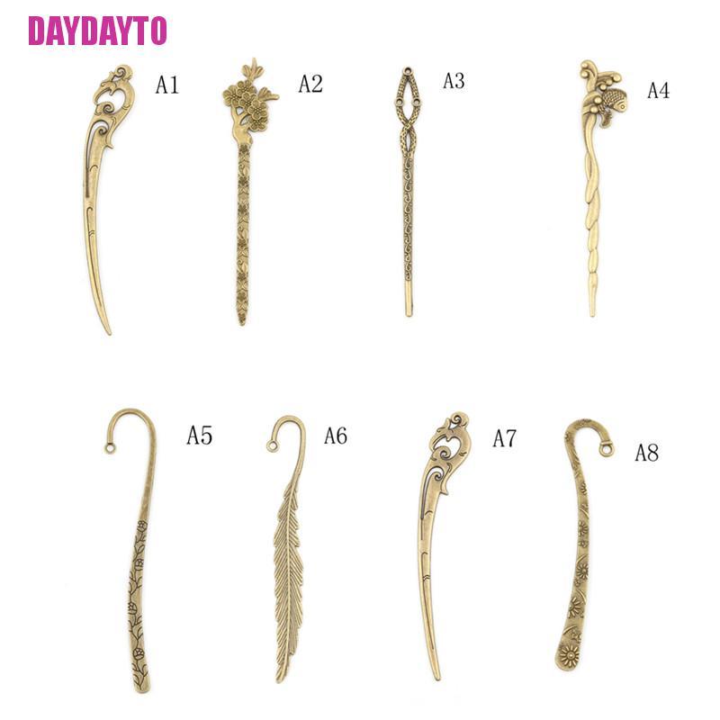 Trâm Cài Tóc Bằng Hợp Kim Đồng Chạm Khắc Phong Cách Cổ Điển Cho Nữ