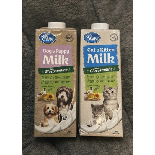Sữa pha sẵn - PetOwn hộp 1L chó cún và mèo chính hãng từ Úc