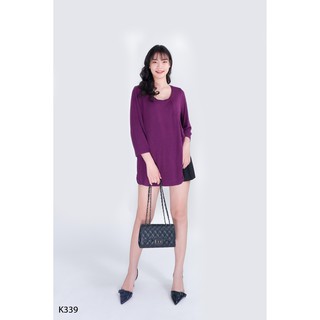 Áo thun nữ tay lửng dáng rộng màu sắc dễ phối hàng VNXK  V Fashion K339