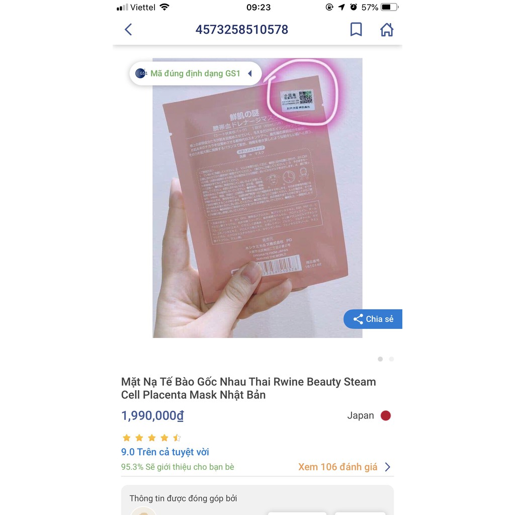 [SALE] [CAM KẾT 100% CHÍNH HÃNG] Mặt nạ tế bào gốc cuống rốn nhau thai Nhật Bản 50ml | BigBuy360 - bigbuy360.vn