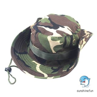 Nón câu cá phong cách quân đội