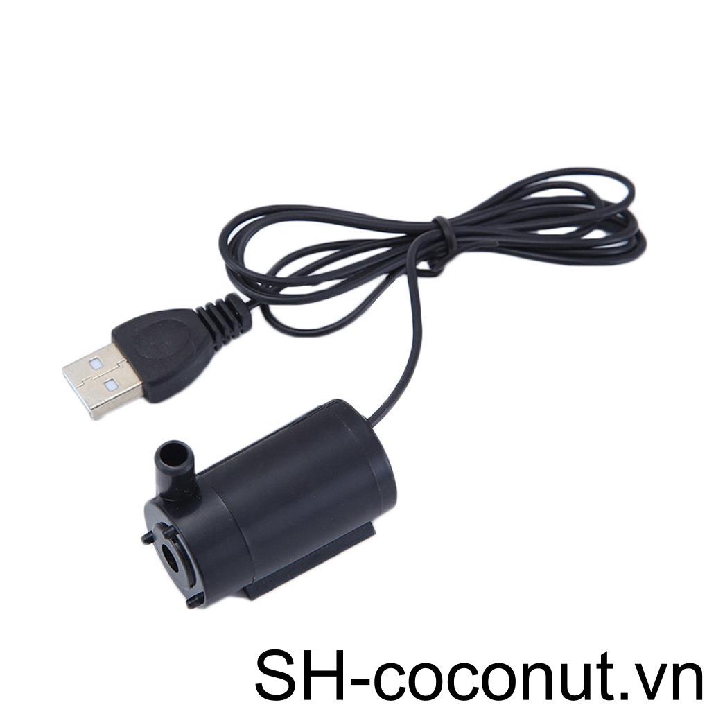 Máy Bơm Nước Mini DC 5V 1 8A 2-3L/Phút Chuyên Dụng Cho Bể Cá