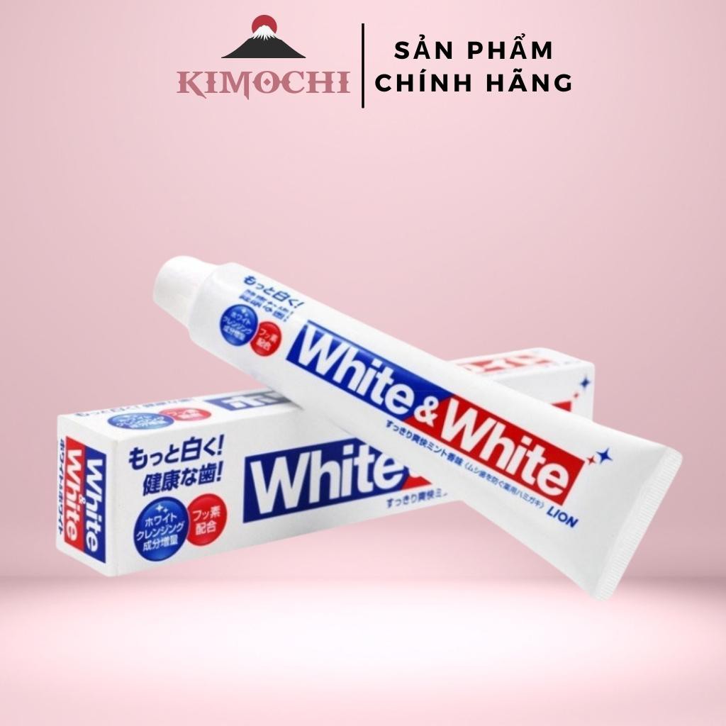 KEM ĐÁNH RĂNG WHITE &amp; WHITE NHẬT LION 150G