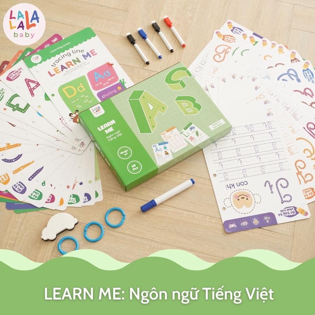 Sách Tô Xóa Thông Minh Lalala Baby Cho Bé, Học Liệu Giáo Dục Sớm - 68 Trang Màu Kèm Bút