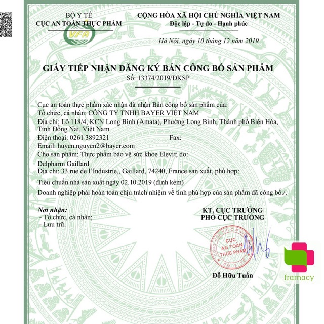 Elevit Vitamin cho bà bầu 100 Viên