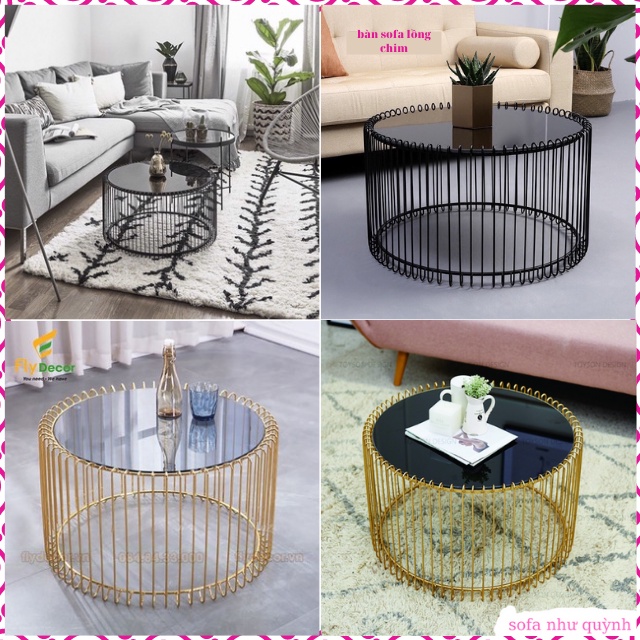 Bàn lồng chim giá xưởng,Bàn trà phòng khách,Bàn cà phê,phong cách hiện đại bền đẹp