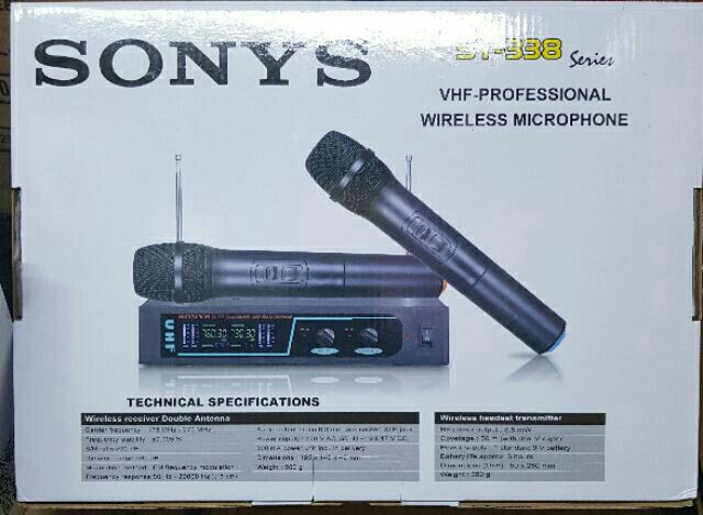 Bộ 2 Micro Không Dây Mẫu Mới SY-338 SONY